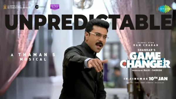 Unpredictable Lyrics Telugu - Game Changer | Ram Charan 2025